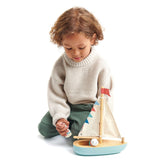 Sailway Boat Wooden Toys Tender Leaf Toys 