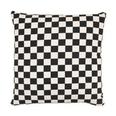 checkered pillow cover Throw Pillow Imani Collective Black 