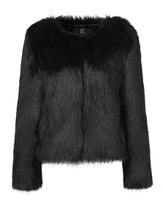 Unreal Dream Jacket in Black Faux Fur Unreal Fur