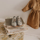 Artie Saddle | Dove Grey Baby & Toddler Shoes Zimmerman Shoes 