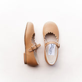 Scalloped Mary Jane | Camel Baby & Toddler Shoes Zimmerman Shoes 