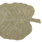 Washable Rug Monstera - Olive Rugs Lorena Canals Olive, Natural, Honey OS 