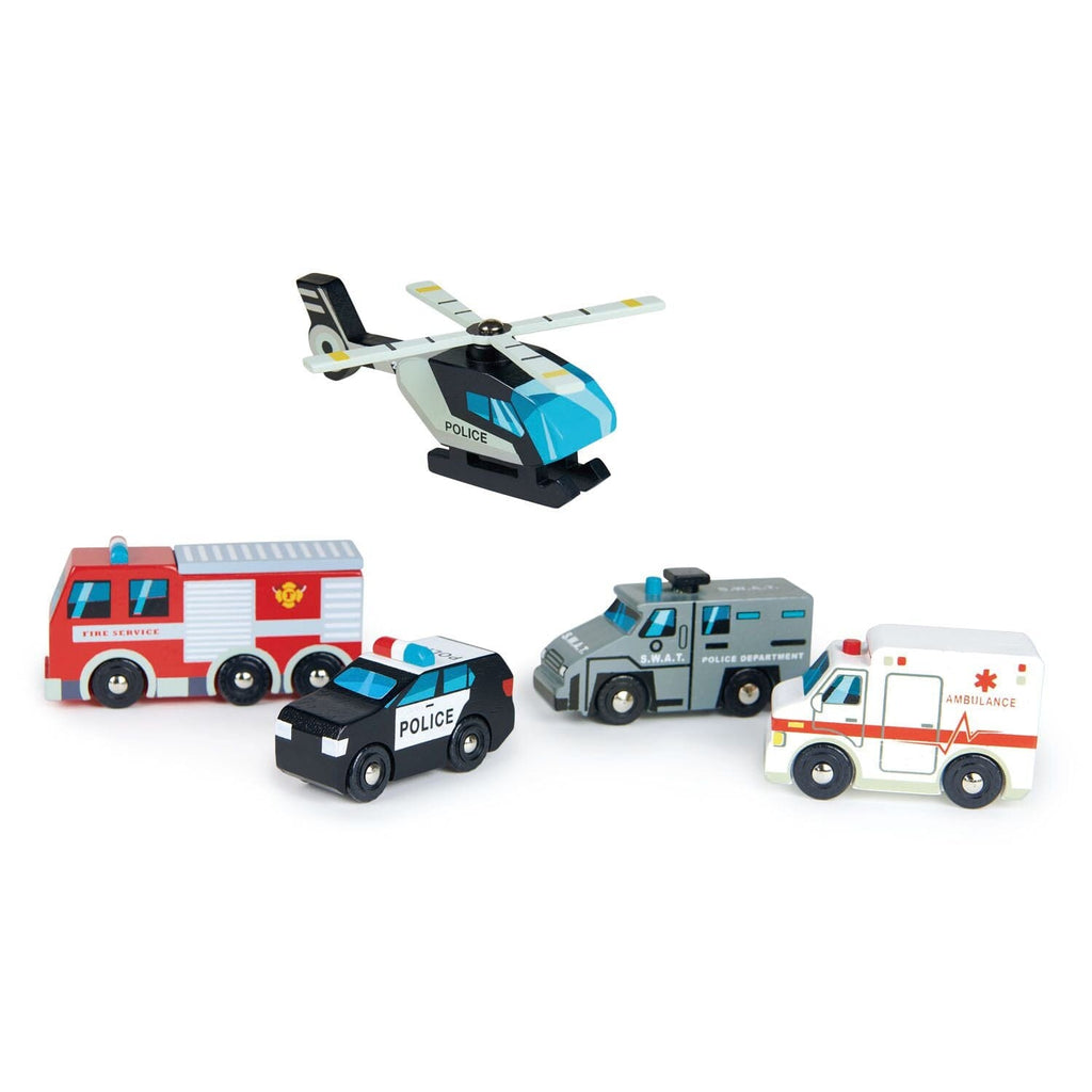 Tender Leaf Toys | Emergency Vehicles - Kid's Toys
